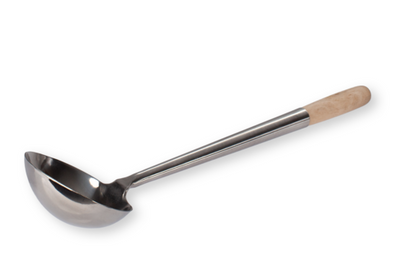 Crestware WL8S 8 Oz. Solid Wood Handle Wok Ladle
