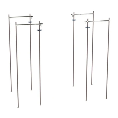 Metro TTE24K4 Super Erecta 24" W Gray Epoxy-Coated Super Adjustable Top-Track Stationary End Unit Kit