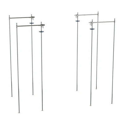 Metro TTE24C Super Erecta 24" W Chrome Super Adjustable Top-Track Stationary End Unit Kit
