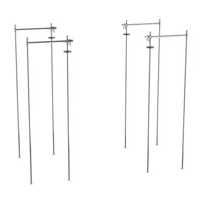 Metro TTE24C Super Erecta 24" W Chrome Super Adjustable Top-Track Stationary End Unit Kit