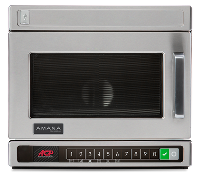 Amana HDC21Y2 HDC Series 17.63" W Stainless Steel Countertop Lower Keypad Heavy Duty MDC-Y Microwave Oven - 208/240 Volts, 3400 Watts