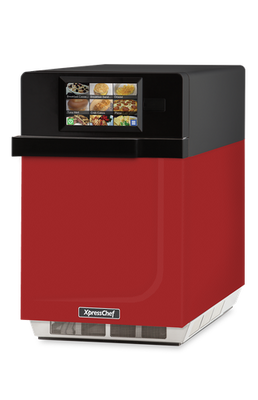 Amana MRX2RE XpressChef 3i 0.61 Cu. Ft. Red Stainless Steel Combination Oven - 208-240 Volts, 5950 Watts
