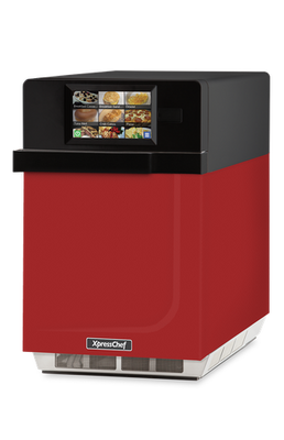 Amana MRX2RE XpressChef 3i 0.61 Cu. Ft. Red Stainless Steel Combination Oven - 208-240 Volts, 5950 Watts
