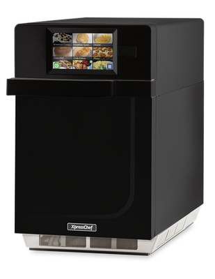 Amana MRX2BL XpressChef 3i 0.61 Cu. Ft. Black Stainless Steel Combination Oven - 208-240 Volts, 5950 Watts