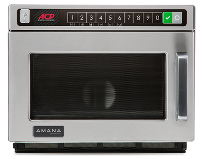 Amana HDC1015 HDC Series 16.5" W Stainless Steel Countertop Heavy Duty C-Max Microwave Oven - 120 Volts, 1610 Watts