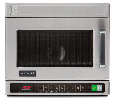 Amana HDC12YA2 HDC Series 17.63" W Stainless Steel Countertop Lower Keypad Heavy Duty MDC-Y Microwave Oven - 120 Volts, 2000 Watts