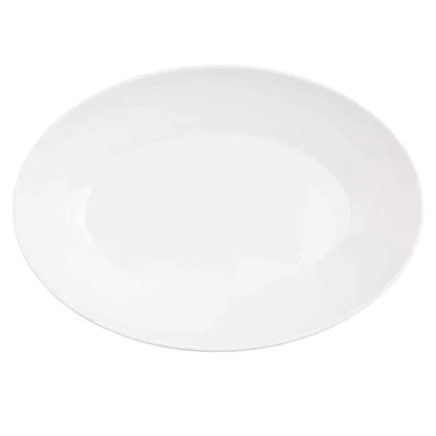 TableCraft Products 1025102 144 Oz. Medium Oval White Melamine Sierra Bowl