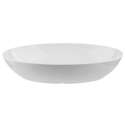 TableCraft Products 1025002 96 Oz. Small Oval White Melamine Sierra Bowl