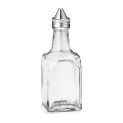 TableCraft Products 600 6 Oz. Square Glass Oil &amp; Vinegar Dispenser