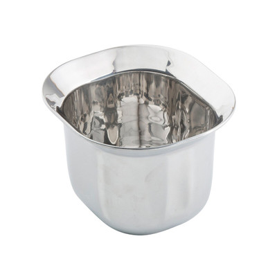 TableCraft Products 123513 5 7/8" x 5 1/4" x 4" 1 1/4 Qt. Sixth Size Without Handles Induction Aluminum Core Mirror Finish Tri-Ply Serving Pan