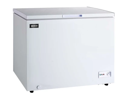 Omcan USA 46503 10 Cu. Ft. White All Stainless Steel Chest Freezer - 115 Volts