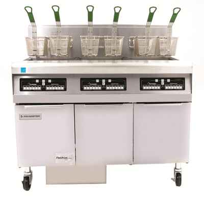 Frymaster FPPH355-LP 50 Lbs. Stainless Steel Liquid Propane Frymaster Fryer Battery - 240,000 BTU
