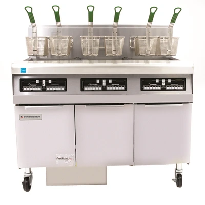 Frymaster FPPH355-LP 50 Lbs. Stainless Steel Liquid Propane Frymaster Fryer Battery - 240,000 BTU