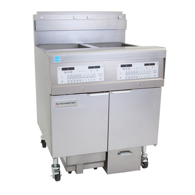 Frymaster 3FQG30U-LP 30 Lbs. Stainless Steel Liquid Propane Frymaster FilterQuick Fryer Battery - 210,000 BTU