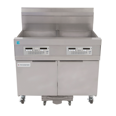 Frymaster 21814GF-LP 63 Lbs. Stainless Steel Liquid Propane Frymaster Fryer Battery - 238,000 BTU