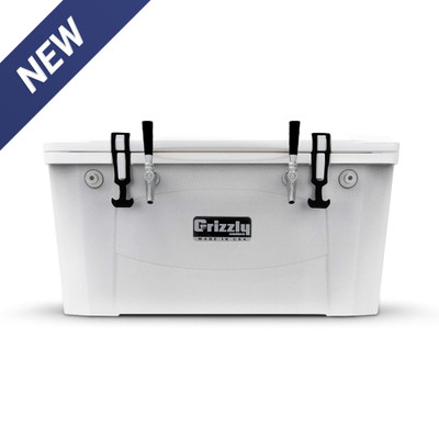 Micro Matic CB602WG-304 60 Qt. White Stainless Steel Premium Grizzly Cooler