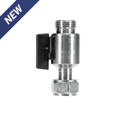 Micro Matic 7419-4 Stainless Steel Straight Shut-Off Valve with Hex Nut