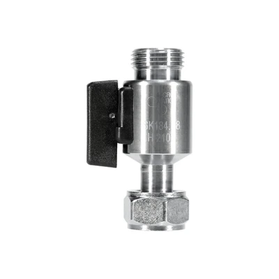 Micro Matic 7419-4 Stainless Steel Straight Shut-Off Valve with Hex Nut