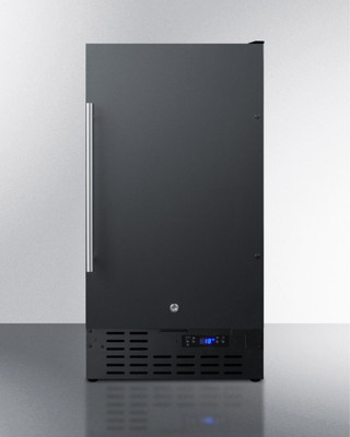 Summit SCFF1842ADA 17.75" W Black Built-In or Freestanding Solid Door Undercounter All-Freezer with ADA Compliant - 115 Volts
