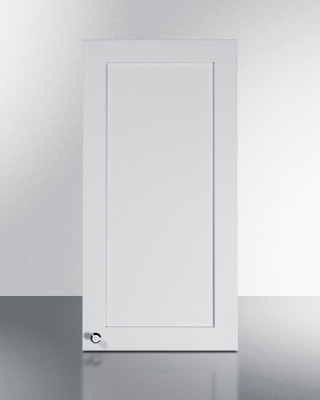 Summit CABWH1530R 15" W x 30" H Clean White Seamless Plywood Box Right Hand Door Swing Wall Cabinet