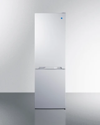 Summit FFBF121W 11.7 Cu. Ft. White Stainless Steel 2 Solid Doors Frost-Free Refrigerator-Freezer - 115 Volts
