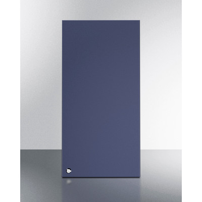 Summit CABMN1530R 15" W x 30" H Midnight Navy Seamless Plywood Box Right Hand Door Swing Wall Cabinet