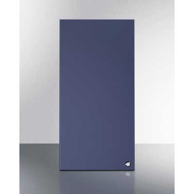 Summit CABMN1530L 15" W x 30" H Midnight Navy Seamless Plywood Box Left Hand Door Swing Wall Cabinet