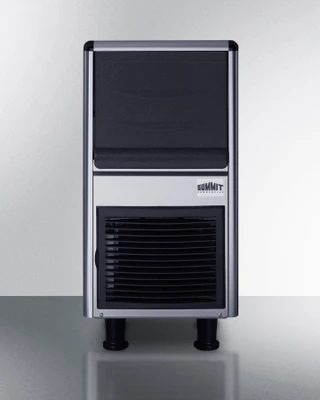 Summit BIM55BU 55 Lbs. Production Capacity Stainless Steel Finish Air-Cooled Full Size Cube-Style Commercial Bullet Ice Machine - 115 Volts