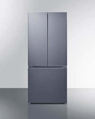 Summit FDRD175SSIM 16.1 Cu. Ft. Stainless Steel 1-Section Bottom Mount Refrigerator-Freezer - 115 Volts