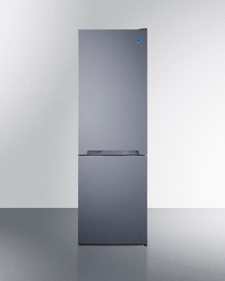 Summit FFBF124SS 11.7 Cu. Ft. Stainless Steel 2 Solid Doors Frost-Free Refrigerator-Freezer - 115 Volts