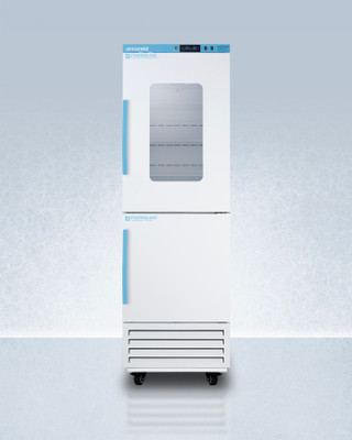 Summit ARFG15PV Performance Series 10.74 Cu. Ft. Triple Paned Glass Window Hinged Solid Refrigerator-Freezer Combination - 115 Volts