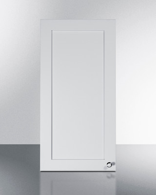 Summit CABWH1530L 15" W x 30" H Clean White Seamless Plywood Box Left Hand Door Swing Wall Cabinet