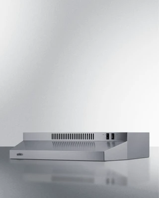 Summit H24RSS 23.88" W Stainless Steel Two-Speed Fan Under Cabinet Convertible Range Hood - 115 Volts