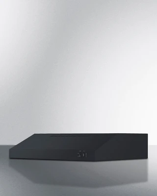 Summit HC24BBADA 23.88" W Black Horizontal Under Cabinet Range Hood with ADA Compliant - 115 Volts