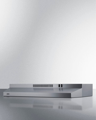 Summit H36RSS 35.88" W Stainless Steel Two-Speed Fan Under-Cabinet Convertible Range Hood - 115 Volts