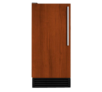 Summit BIM44GIF 14.5" W Stainless Steel Baked Enamel Finish Air-Cooled Freestanding Full Size Cube-Style Icemaker - 115 Volts