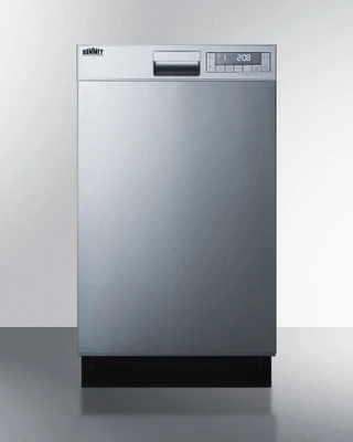 Summit DW18SS4ADA 18" Wide Stainless Steel Door Built-In Dishwasher - 115 Volts