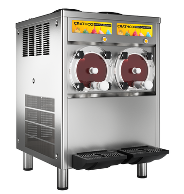 Crathco-UNIC CR 2502 21.25" W Double Flavor Counter Model Air-Cooled Frozen Beverage Machine - 115 Volts