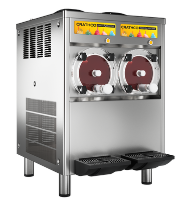 Crathco-UNIC CR 2502 21.25" W Double Flavor Counter Model Air-Cooled Frozen Beverage Machine - 115 Volts
