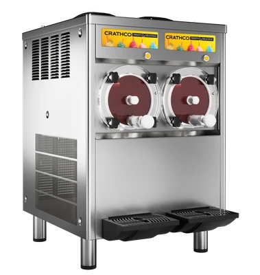 Crathco-UNIC CR 2502 21.25" W Double Flavor Counter Model Air-Cooled Frozen Beverage Machine - 115 Volts