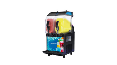 Crathco-UNIC I-PRO 2M W/ Light 16" W Black Countertop Frozen Beverage Granita Dispenser with Light Panel - 115 Volts