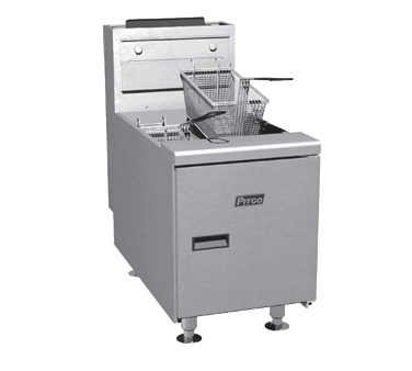 Pitco SGC-S Natural Gas Standard Countertop Fryer - 75,000 BTU