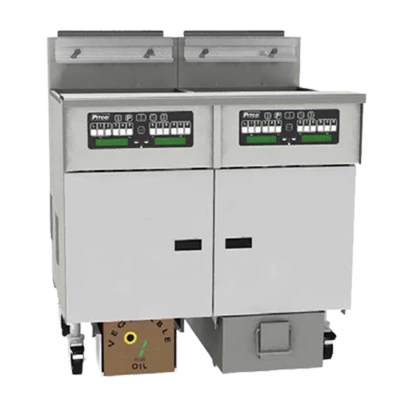 Pitco SSHLV184R-C/FD-NG 19.63" W Stainless Steel Natural Gas Solstice Supreme Reduced Oil Volume Fryer - 100,000 BTU