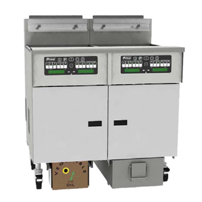 Pitco SSHLV184R-C/FD-LP 19.63" W Stainless Steel Liquid Propane Solstice Supreme Reduced Oil Volume Fryer - 100,000 BTU