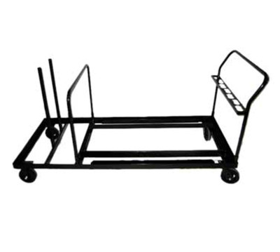 Maywood MPEDTRKLG 1200 Lb. 93.5" W x 31" D x 39" H Welded Angle Iron Frame with Removable U-Handle Pedestal Storage Table Truck