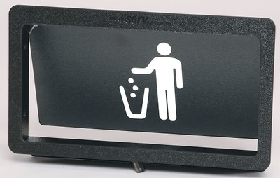 Vollrath MT-1.5 7 1/2" H x 13 1/4" W ABS Plastic Medium Trash Receptacle Door