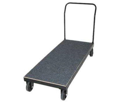 Maywood MDELTRUCK 1200 Lb. 72" W x 24" D x 39" H Welded Angle Iron Frame with Removable U-Handle Deluxe Storage Table Truck