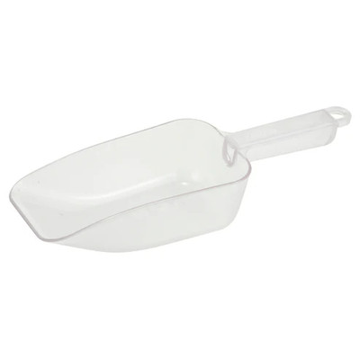 Winco PS-20 20 Oz. Flat Bottom Polycarbonate Utility Scoop