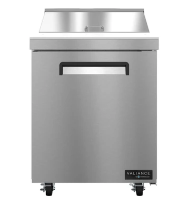 Hoshizaki VSR27A-8 Valiance Series 26.75" W Stainless Steel 8-Pan 1-Section Sandwich Prep Refrigerator