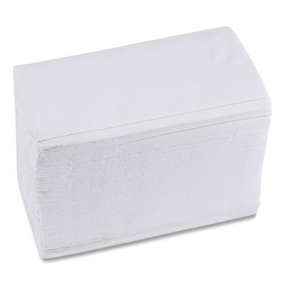 Essendant BWK8321W 2-Ply White Paper Boardwalk 1/8-Fold Dinner Napkins - 20 Packs of 150 Each